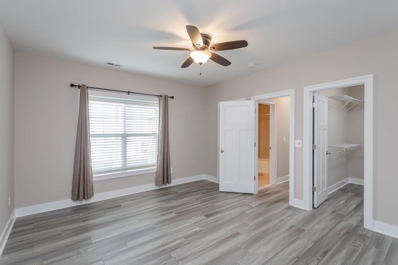 Natural light and adjoing bath make this an ideal place for guests