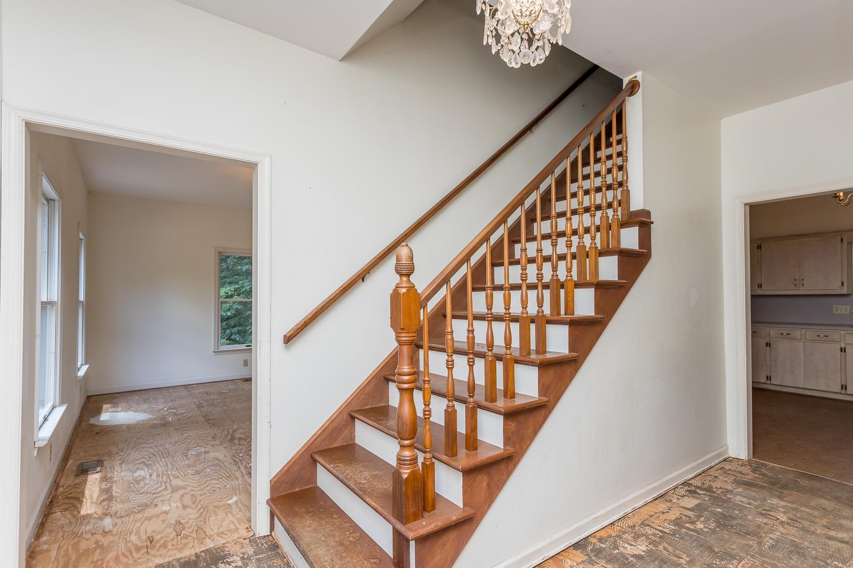 Walnut spindles handcrafted by Suters Furniture cut from Walnut trees on the property. Extra spindles in the upstairs closet.