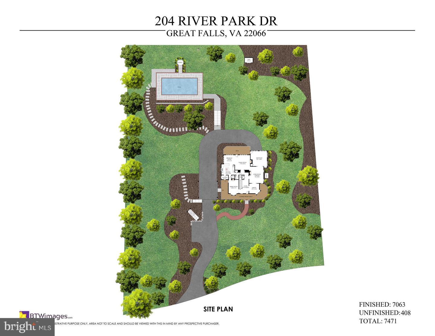 204 RIVER PARK DR, GREAT FALLS, Virginia 22066, 5 Bedrooms Bedrooms, ,4 BathroomsBathrooms,Residential,For sale,204 RIVER PARK DR,VAFX2253696 MLS # VAFX2253696