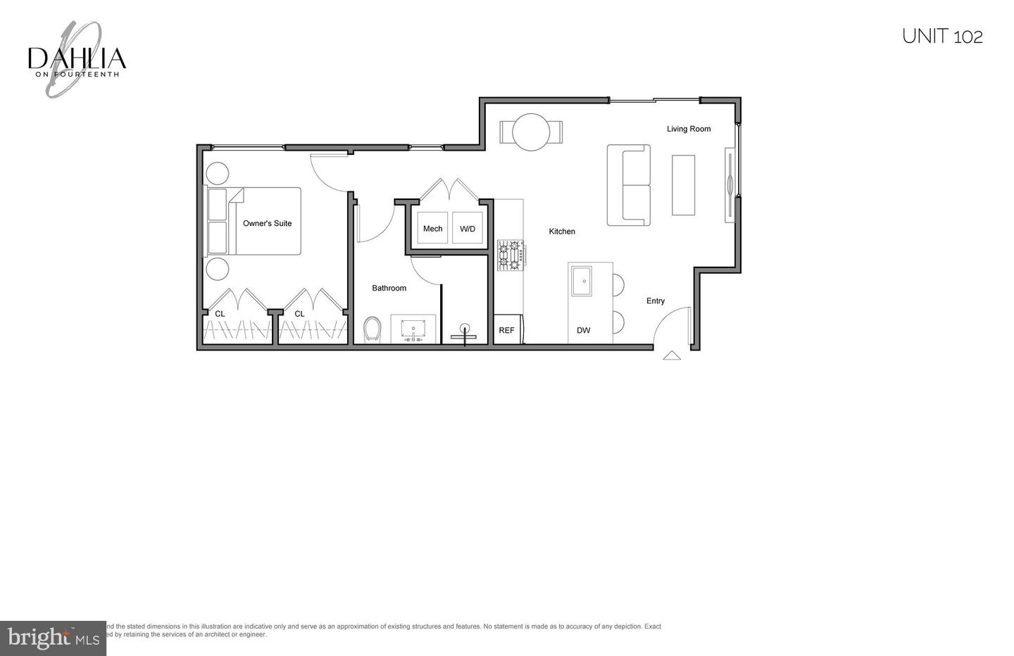 3934 14TH ST NW #102, WASHINGTON, District Of Columbia 20011, 1 Bedroom Bedrooms, ,1 BathroomBathrooms,Residential,For sale,3934 14TH ST NW #102,DCDC2209400 MLS # DCDC2209400