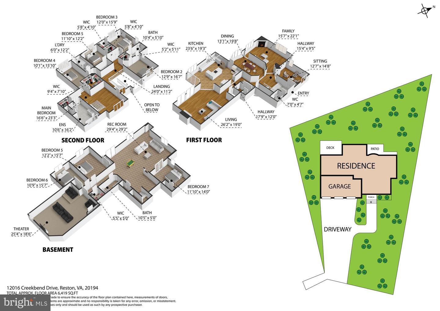 12016 CREEKBEND DR, RESTON, Virginia 20194, 6 Bedrooms Bedrooms, ,4 BathroomsBathrooms,Residential,For sale,12016 CREEKBEND DR,VAFX2253864 MLS # VAFX2253864