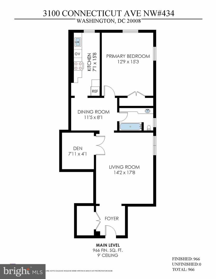 3100 CONNECTICUT AVE NW #434, WASHINGTON, District Of Columbia 20008, 1 Bedroom Bedrooms, ,1 BathroomBathrooms,Residential,For sale,3100 CONNECTICUT AVE NW #434,DCDC2206250 MLS # DCDC2206250