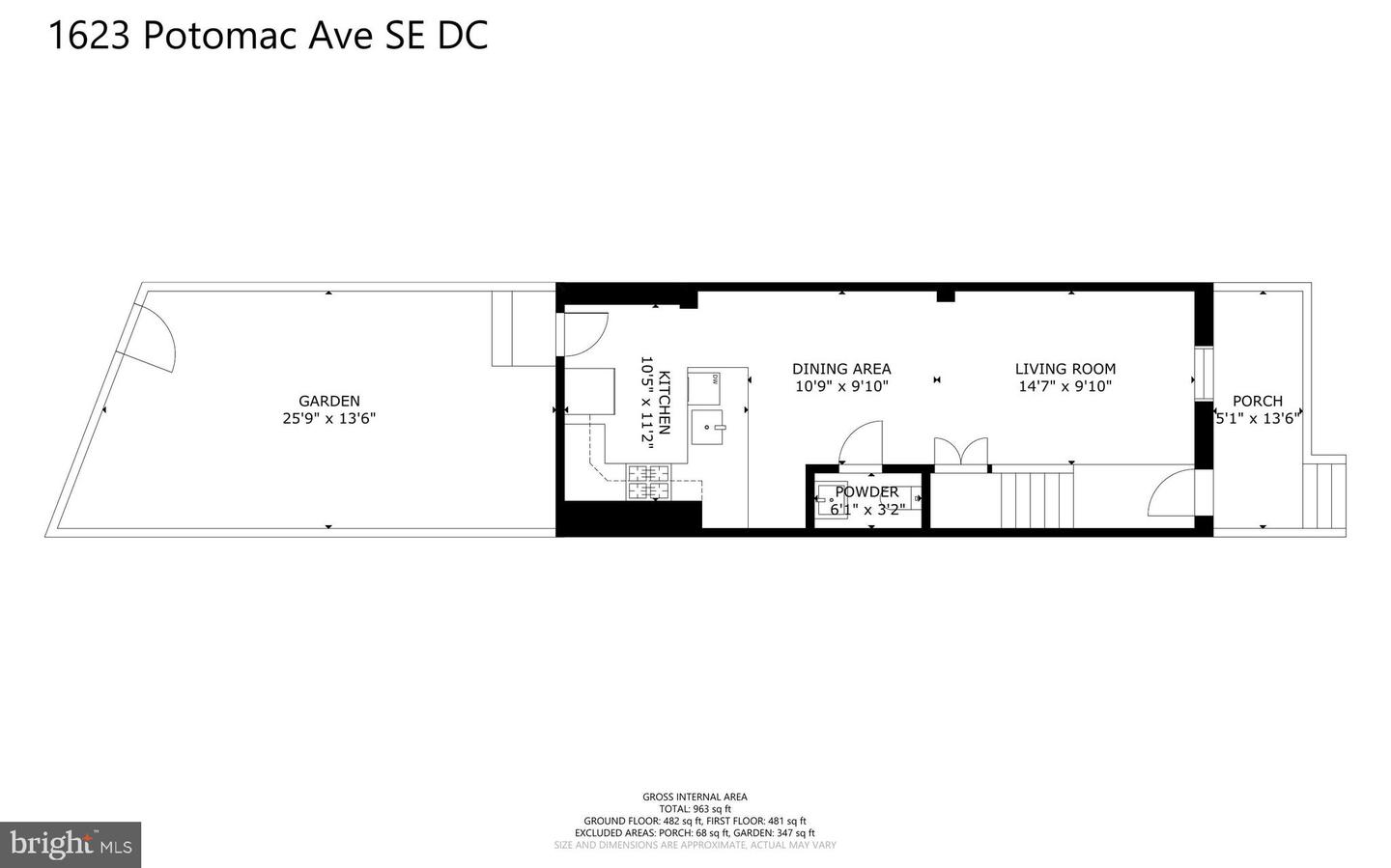 1623 POTOMAC AVE SE, WASHINGTON, District Of Columbia 20003, 2 Bedrooms Bedrooms, ,2 BathroomsBathrooms,Residential,For sale,1623 POTOMAC AVE SE,DCDC2205046 MLS # DCDC2205046