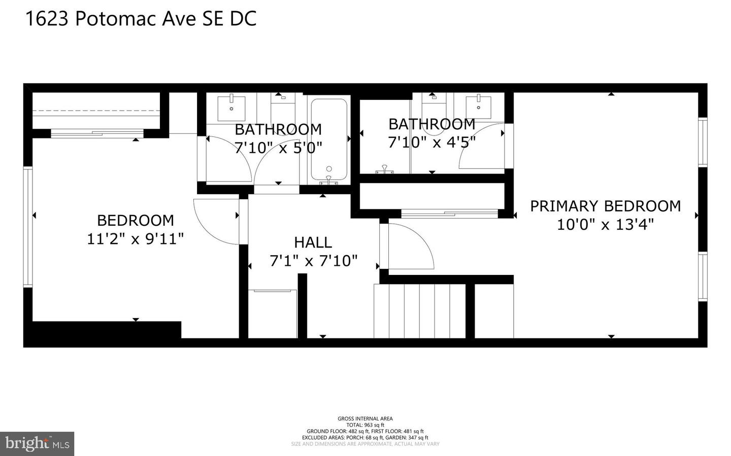 1623 POTOMAC AVE SE, WASHINGTON, District Of Columbia 20003, 2 Bedrooms Bedrooms, ,2 BathroomsBathrooms,Residential,For sale,1623 POTOMAC AVE SE,DCDC2205046 MLS # DCDC2205046
