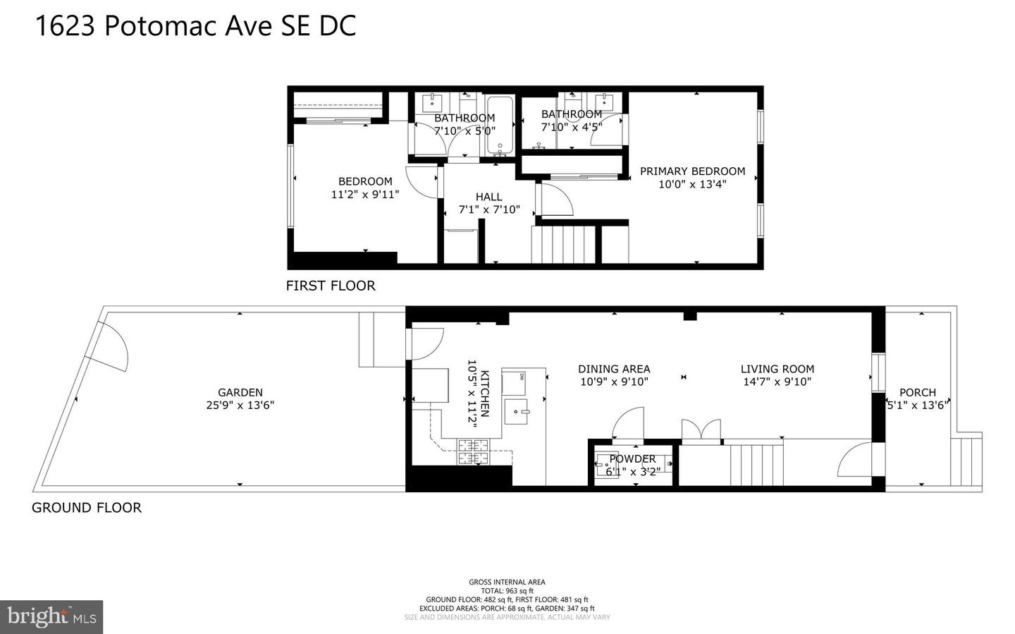 1623 POTOMAC AVE SE, WASHINGTON, District Of Columbia 20003, 2 Bedrooms Bedrooms, ,2 BathroomsBathrooms,Residential,For sale,1623 POTOMAC AVE SE,DCDC2205046 MLS # DCDC2205046