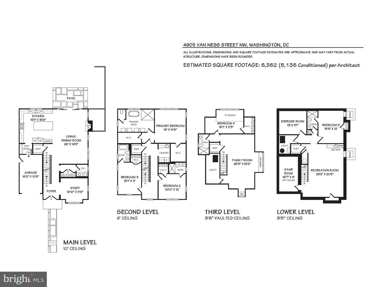 4905 VAN NESS ST NW, WASHINGTON, District Of Columbia 20016, 5 Bedrooms Bedrooms, ,5 BathroomsBathrooms,Residential,For sale,4905 VAN NESS ST NW,DCDC2201834 MLS # DCDC2201834