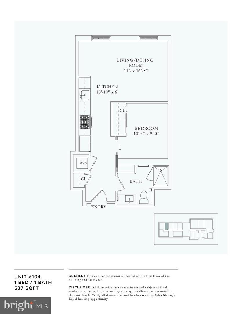 1324 E ST SE #104, WASHINGTON, District Of Columbia 20003, 1 Bedroom Bedrooms, ,1 BathroomBathrooms,Residential,For sale,1324 E ST SE #104,DCDC2209858 MLS # DCDC2209858