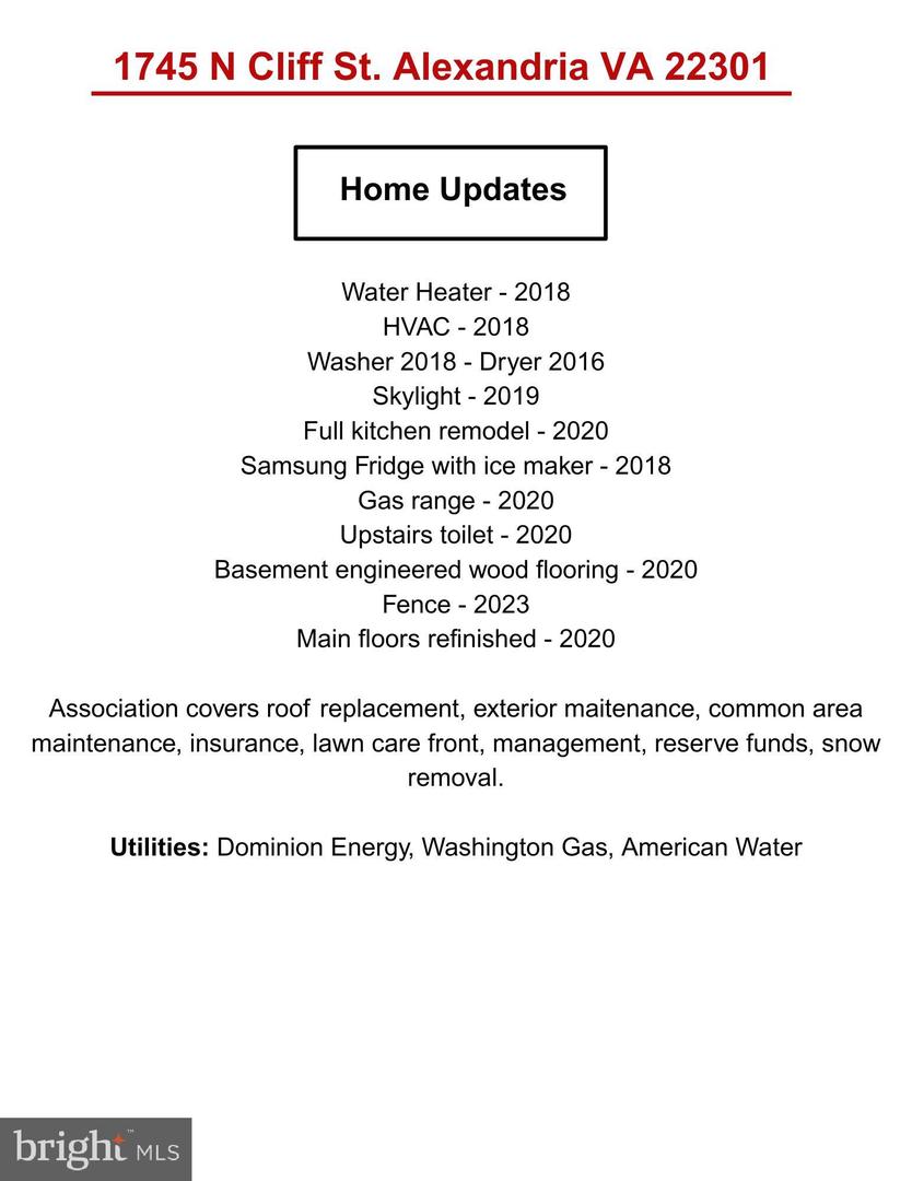 1745 N CLIFF ST N, ALEXANDRIA, Virginia 22301, 2 Bedrooms Bedrooms, ,2 BathroomsBathrooms,Residential,For sale,1745 N CLIFF ST N,VAAX2046426 MLS # VAAX2046426