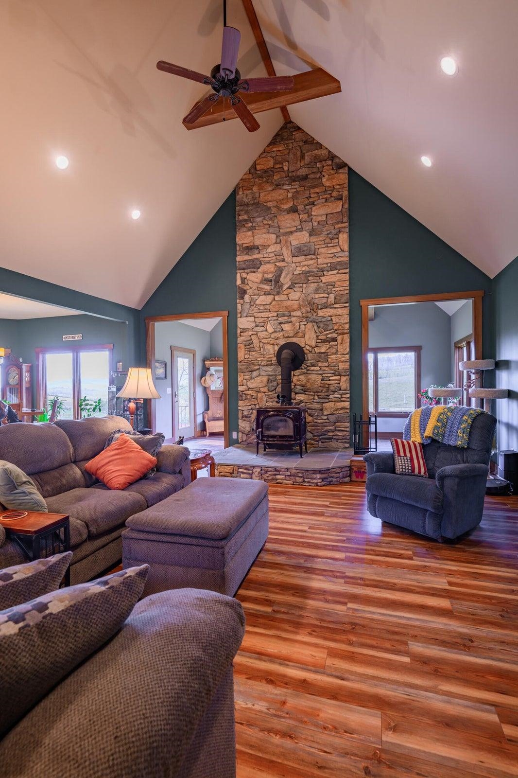 Vaulted Ceilings.