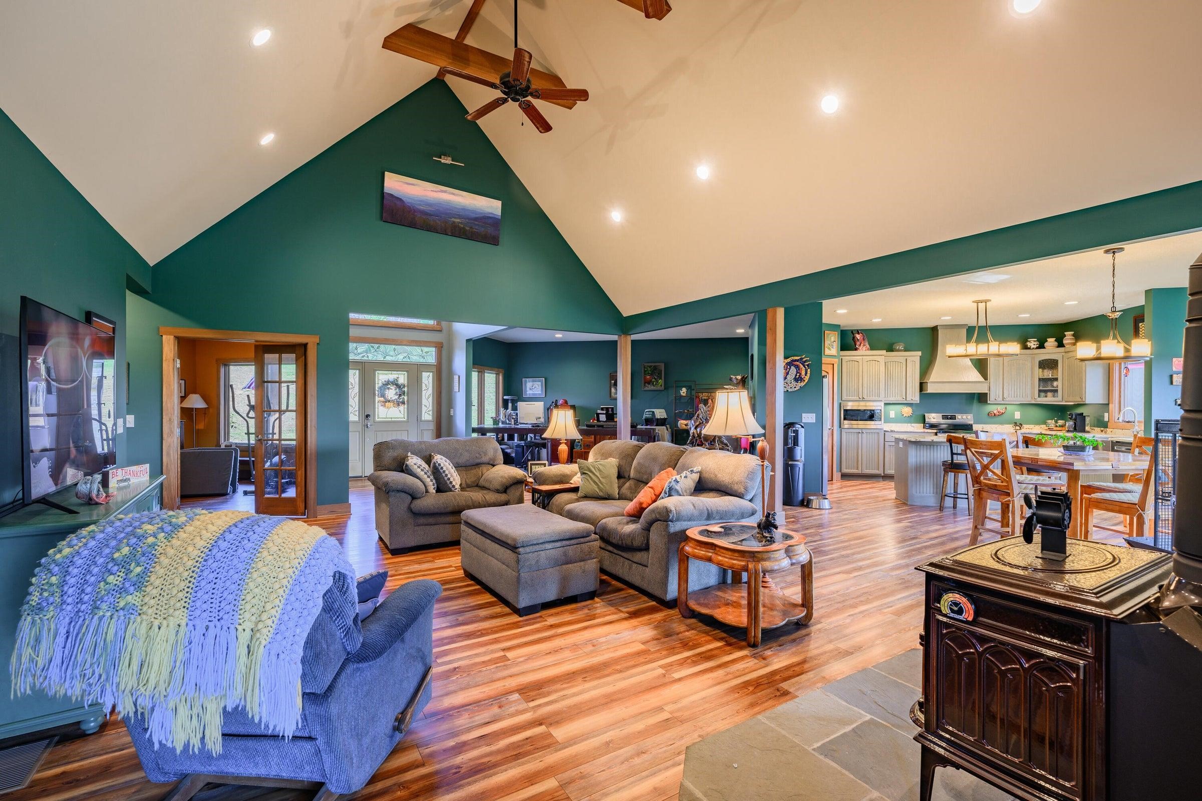 Beautiful engineered hardwood floors.