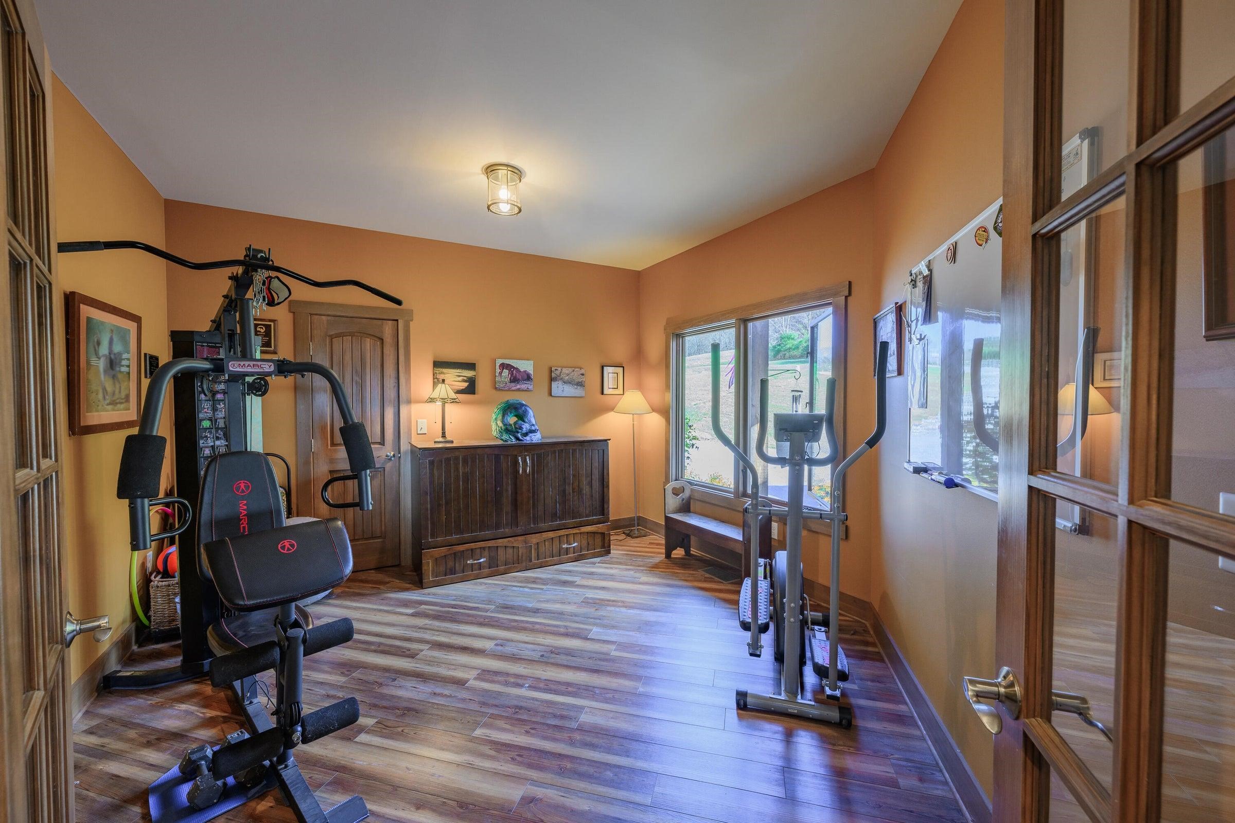 Convert a bedroom into an exercise room!