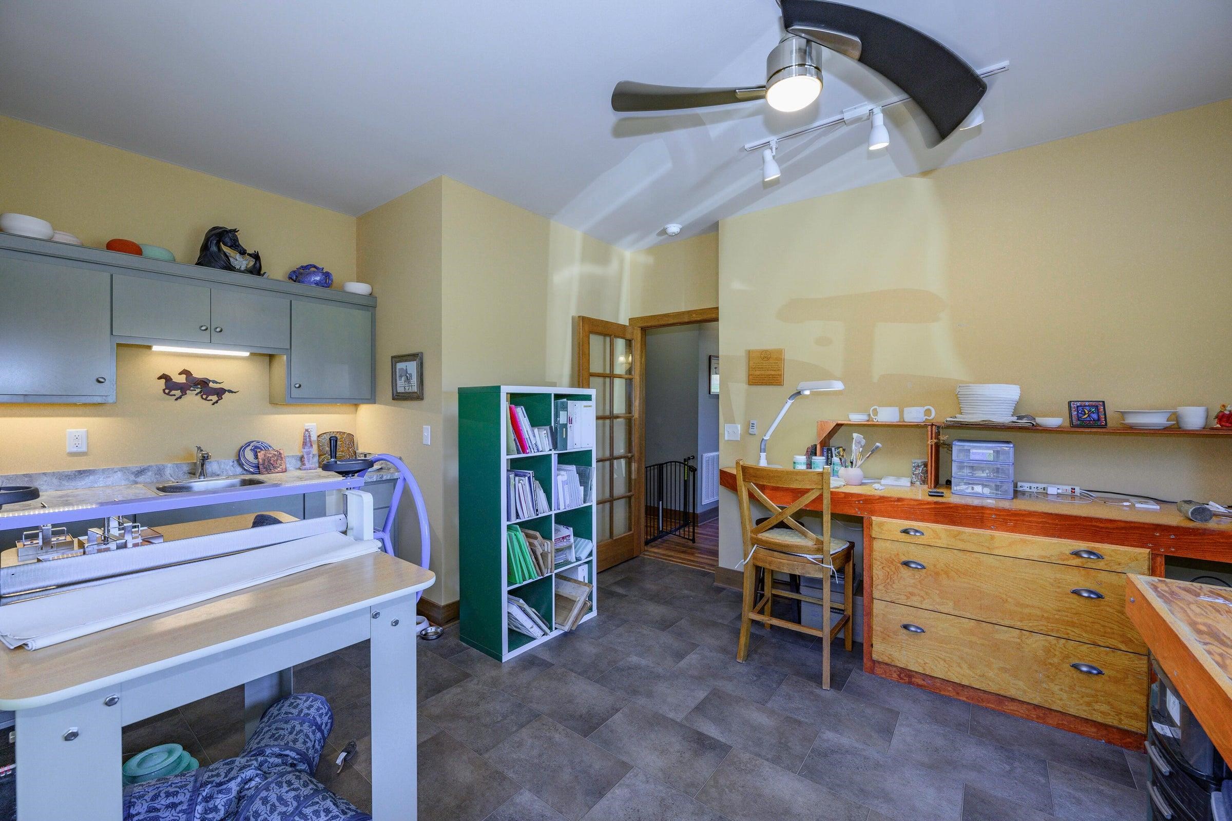 Could be a bedroom . . . but it's an art studio. Where are your preferences?