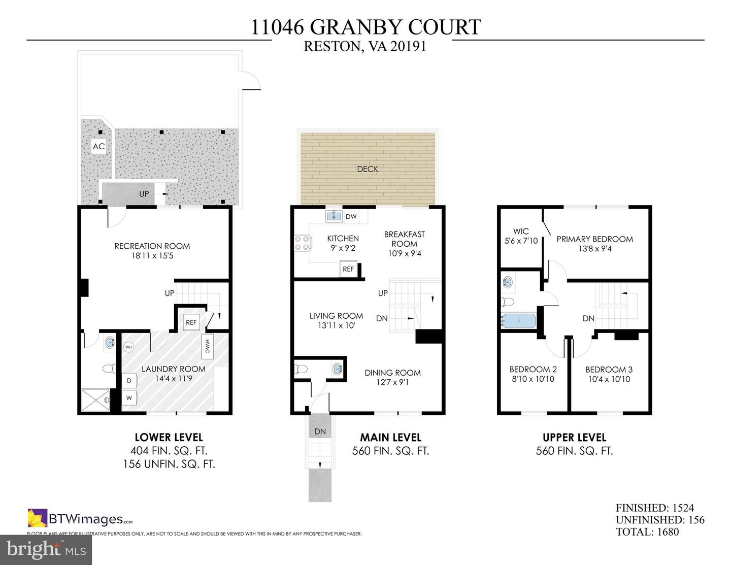 11046 GRANBY CT, RESTON, Virginia 20191, 3 Bedrooms Bedrooms, ,2 BathroomsBathrooms,Residential,For sale,11046 GRANBY CT,VAFX2254928 MLS # VAFX2254928