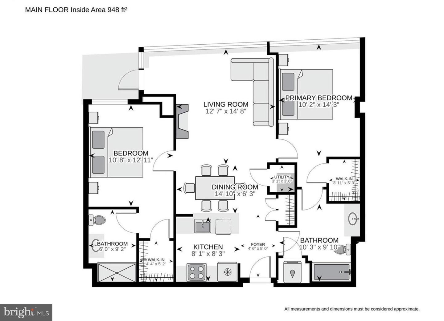 2001 15TH ST N #608, ARLINGTON, Virginia 22201, 2 Bedrooms Bedrooms, ,2 BathroomsBathrooms,Residential,For sale,2001 15TH ST N #608,VAAR2060658 MLS # VAAR2060658