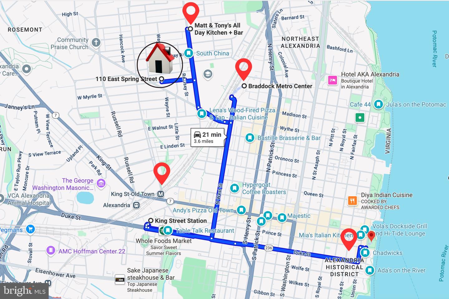 110 E SPRING ST, ALEXANDRIA, Virginia 22301, 4 Bedrooms Bedrooms, ,2 BathroomsBathrooms,Residential,For sale,110 E SPRING ST,VAAX2044536 MLS # VAAX2044536
