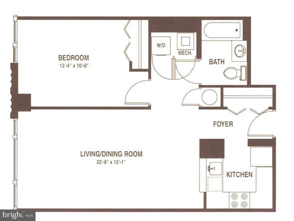 1150 K ST NW #506, WASHINGTON, District Of Columbia 20005, 1 Bedroom Bedrooms, ,1 BathroomBathrooms,Residential,For sale,1150 K ST NW #506,DCDC2210782 MLS # DCDC2210782