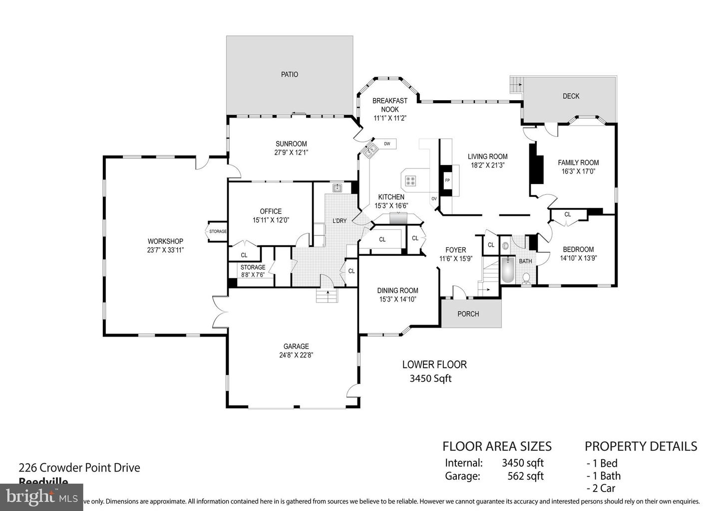 226 CROWDER POINT DR, REEDVILLE, Virginia 22539, 3 Bedrooms Bedrooms, 10 Rooms Rooms,3 BathroomsBathrooms,Residential,For sale,226 CROWDER POINT DR,VANV2001662 MLS # VANV2001662