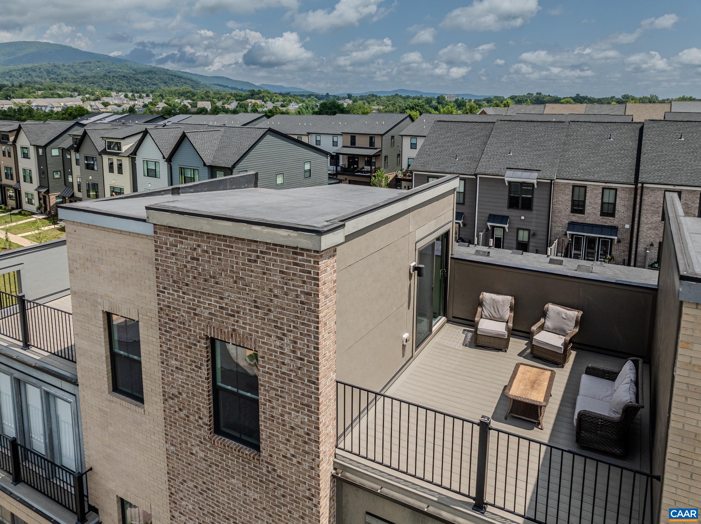 Rooftop Terrace with mountain views.