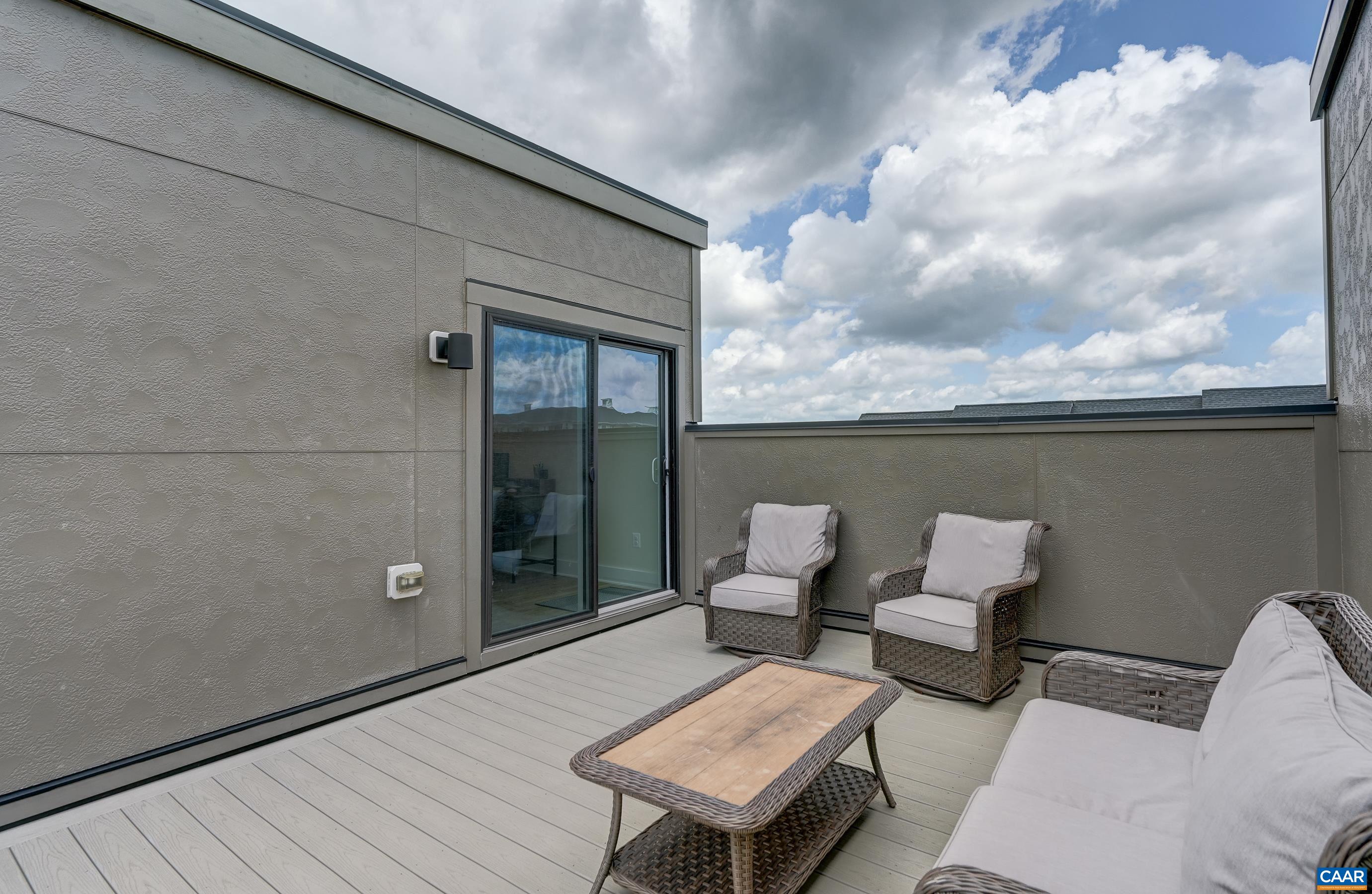 Rooftop terrace.