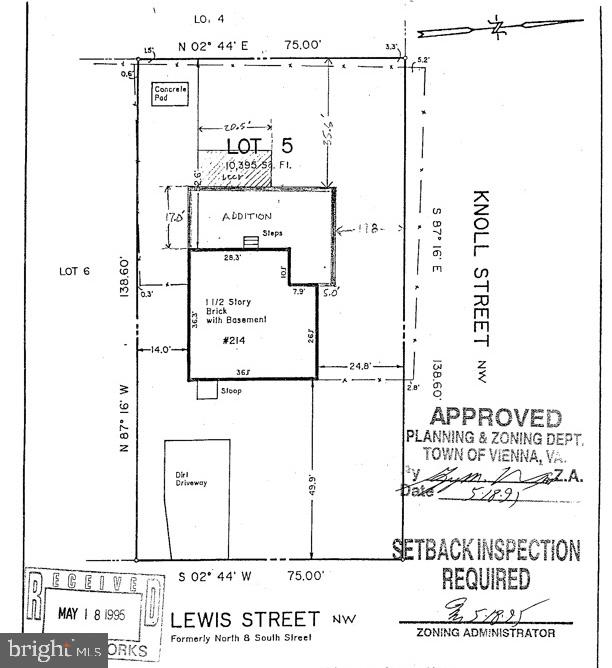 214 LEWIS ST NW, VIENNA, Virginia 22180, ,Land,For sale,214 LEWIS ST NW,VAFX2256374 MLS # VAFX2256374