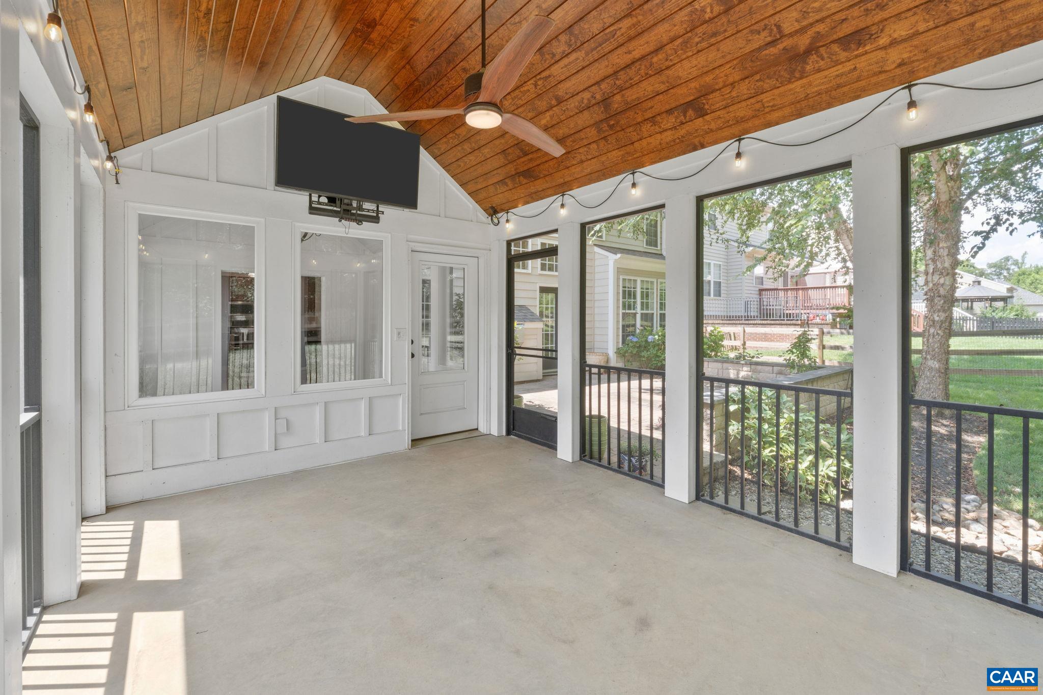 with outdoor tv