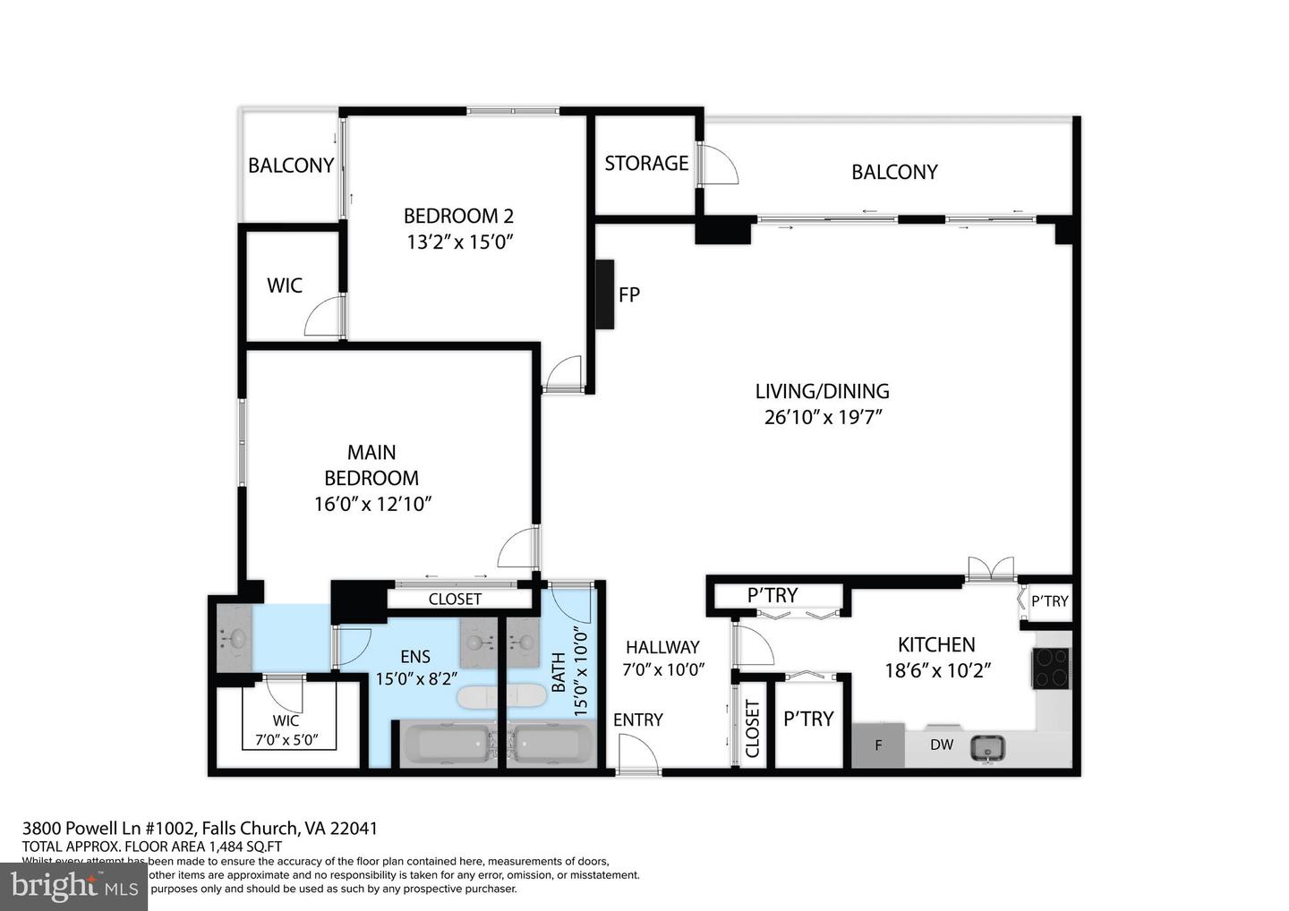 3800 POWELL LN #1002, FALLS CHURCH, Virginia 22041, 2 Bedrooms Bedrooms, ,2 BathroomsBathrooms,Residential,For sale,3800 POWELL LN #1002,VAFX2255092 MLS # VAFX2255092