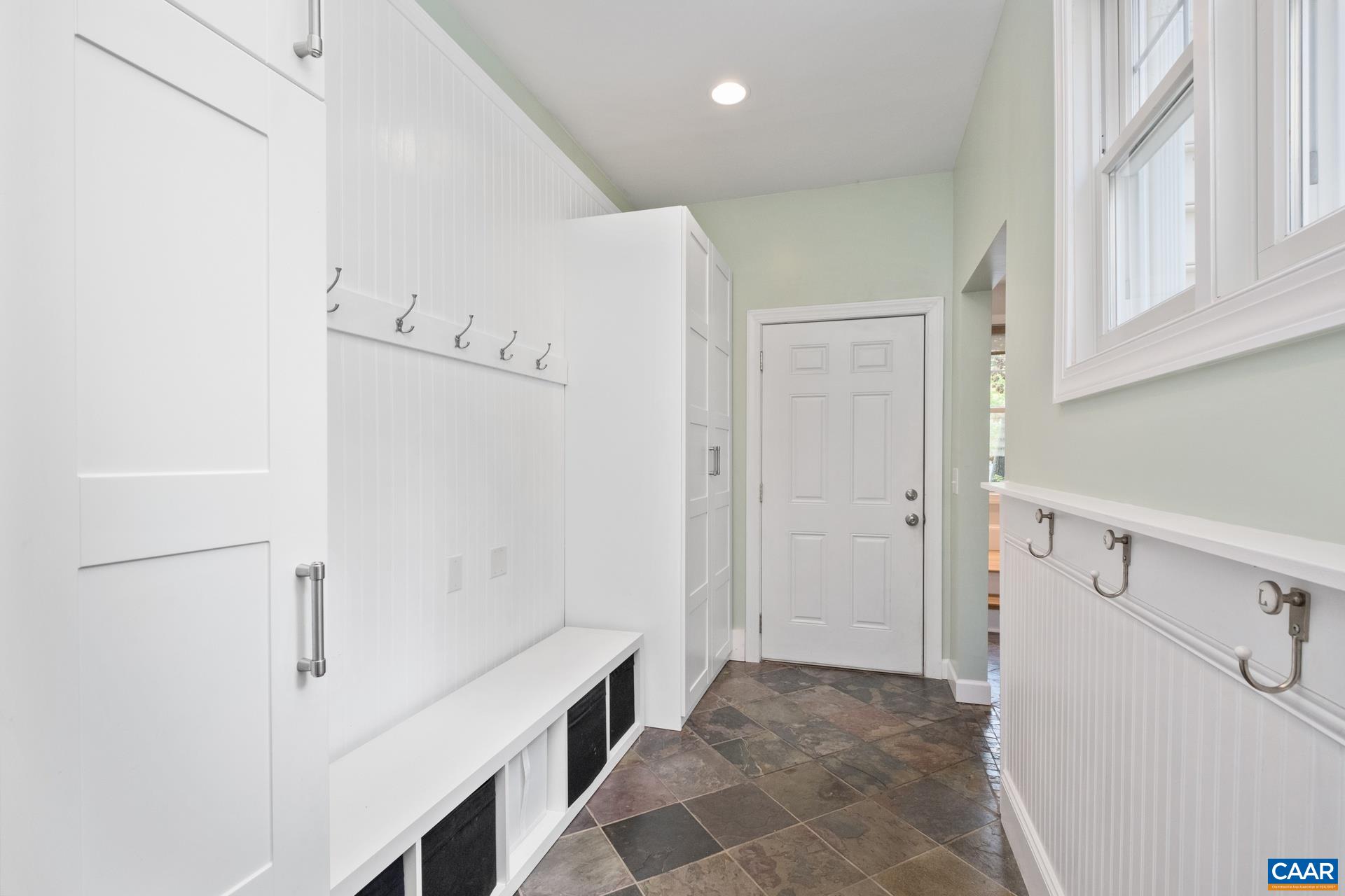 Looking from kitchen and towards garage