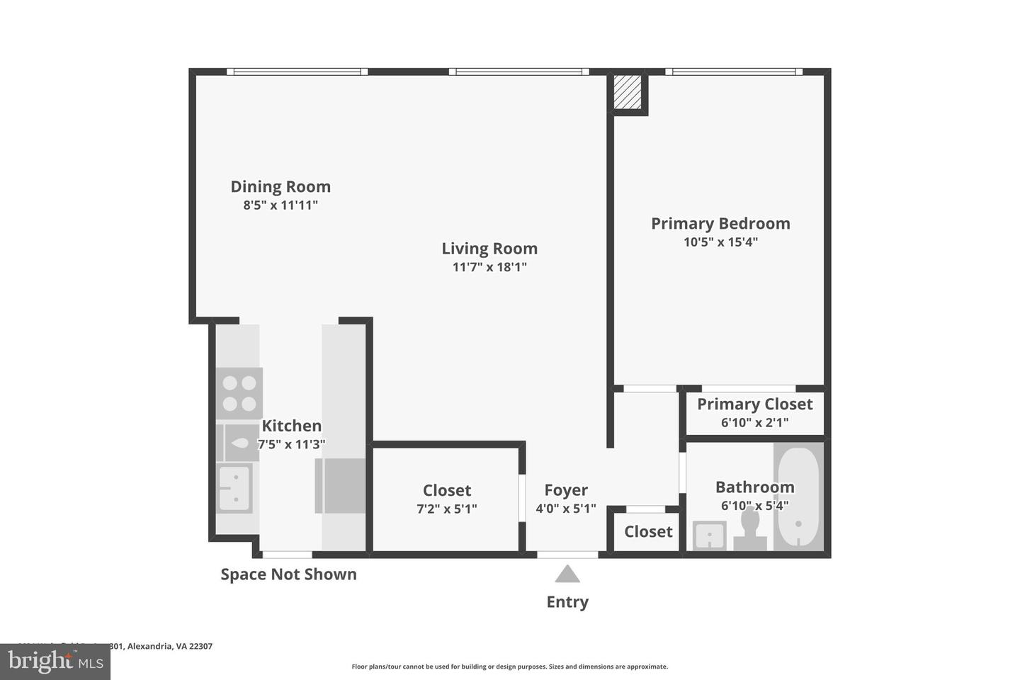 6631 WAKEFIELD DR #407, ALEXANDRIA, Virginia 22307, 1 Bedroom Bedrooms, ,1 BathroomBathrooms,Residential,For sale,6631 WAKEFIELD DR #407,VAFX2255664 MLS # VAFX2255664
