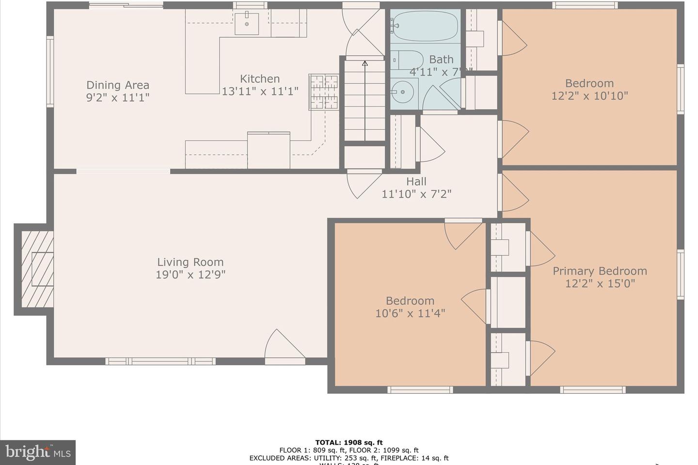 7403 BATH ST, SPRINGFIELD, Virginia 22150, 3 Bedrooms Bedrooms, ,2 BathroomsBathrooms,Residential,For sale,7403 BATH ST,VAFX2256430 MLS # VAFX2256430