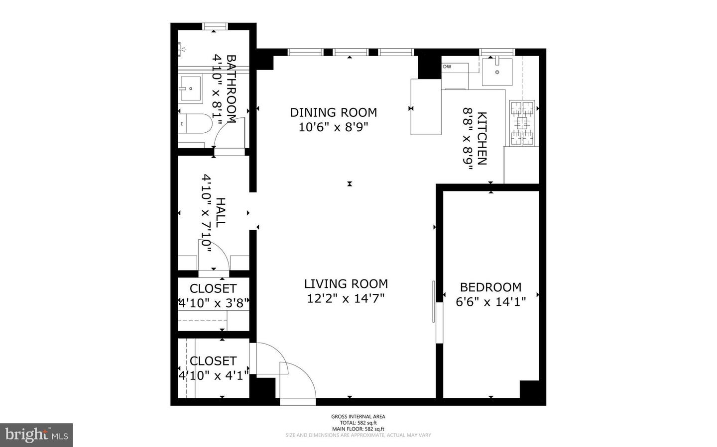2500 Q ST NW #524, WASHINGTON, District Of Columbia 20007, 1 Bedroom Bedrooms, ,1 BathroomBathrooms,Residential,For sale,2500 Q ST NW #524,DCDC2211586 MLS # DCDC2211586