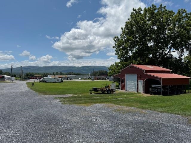 Additional Adjoining Lot as viewed from 2400 Building.  Can be purchased with 2400 Stuarts Draft Hwy.  Contains Metal Barn/Garage
