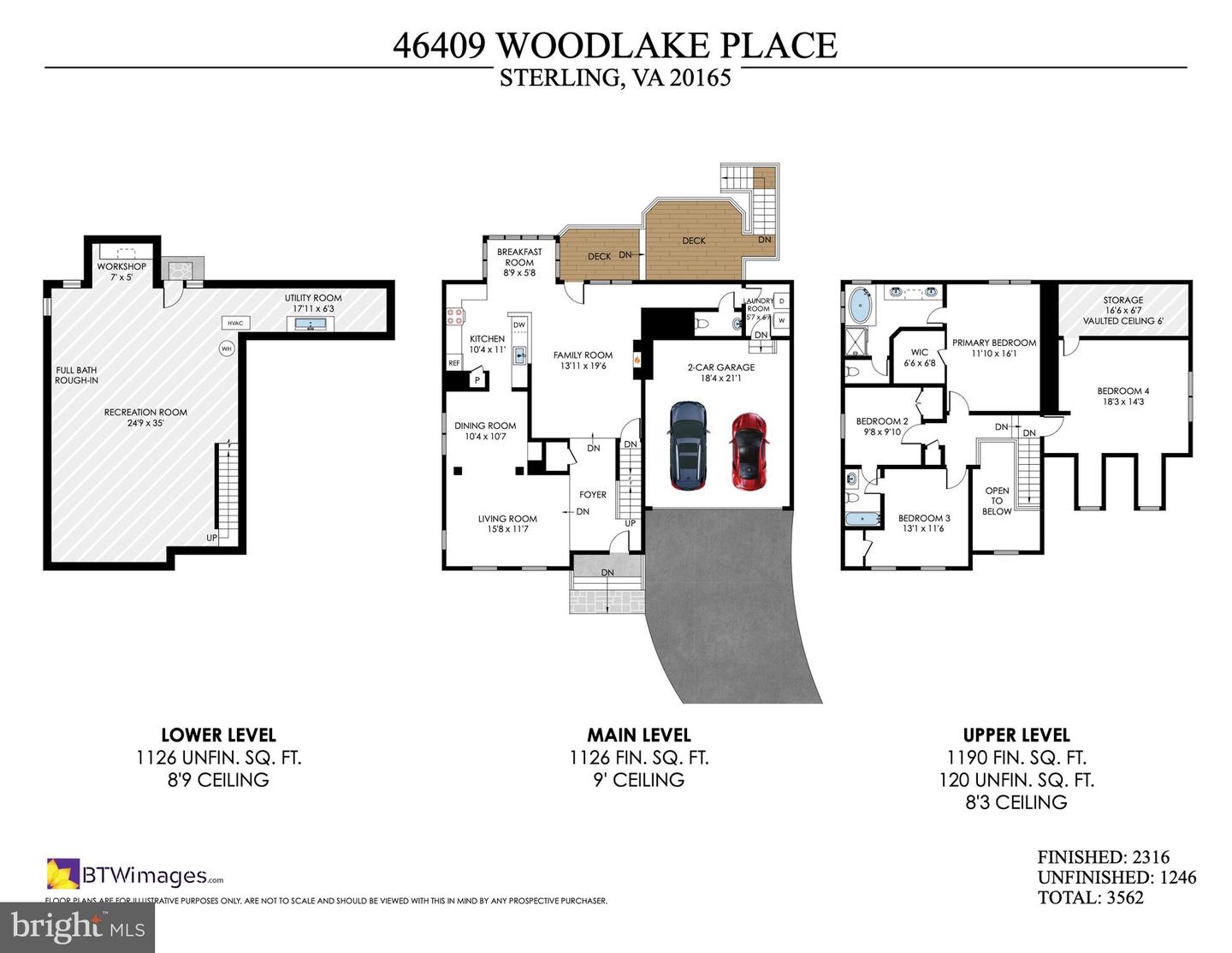 46409 WOODLAKE PL, STERLING, Virginia 20165, 4 Bedrooms Bedrooms, ,2 BathroomsBathrooms,Residential,For sale,46409 WOODLAKE PL,VALO2098558 MLS # VALO2098558