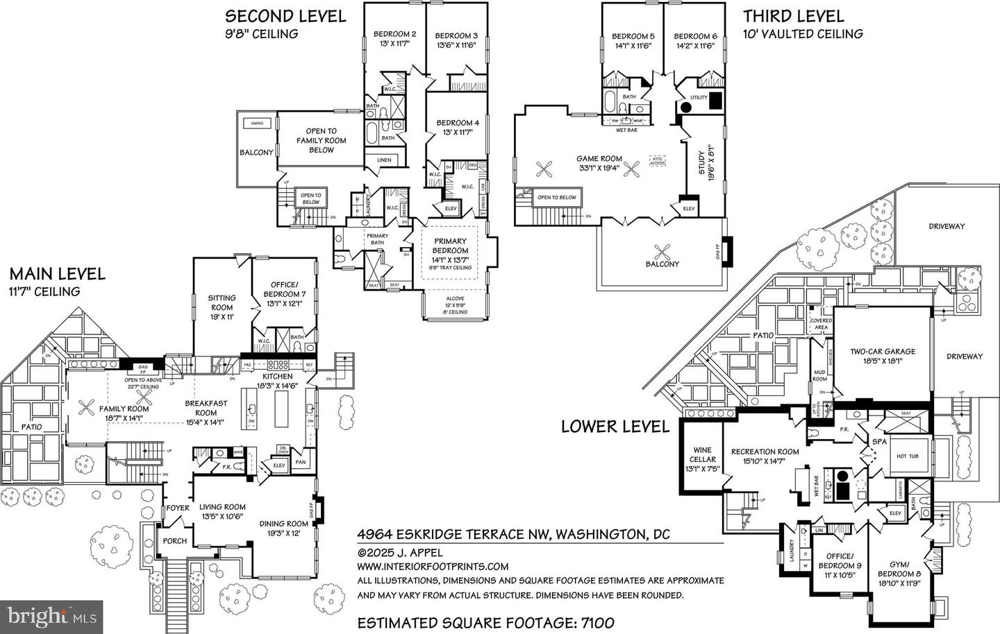 4964 ESKRIDGE TER NW, WASHINGTON, District Of Columbia 20016, 9 Bedrooms Bedrooms, ,7 BathroomsBathrooms,Residential,For sale,4964 ESKRIDGE TER NW,DCDC2209950 MLS # DCDC2209950