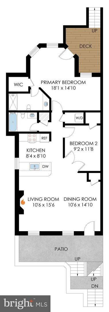 933 M ST NW #1, WASHINGTON, District Of Columbia 20001, 2 Bedrooms Bedrooms, ,2 BathroomsBathrooms,Residential,For sale,933 M ST NW #1,DCDC2212410 MLS # DCDC2212410