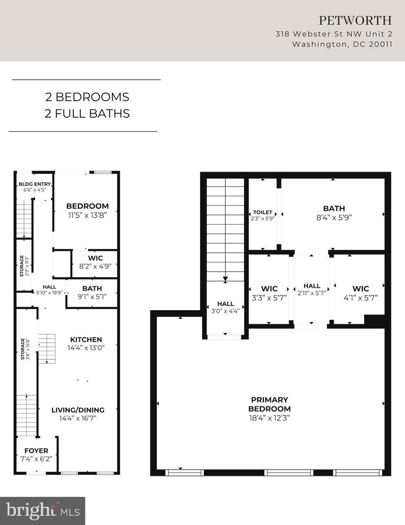 318 WEBSTER ST NW #2, WASHINGTON, District Of Columbia 20011, 2 Bedrooms Bedrooms, ,2 BathroomsBathrooms,Residential,For sale,318 WEBSTER ST NW #2,DCDC2204244 MLS # DCDC2204244