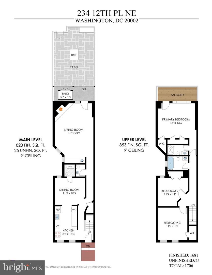234 12TH PL NE, WASHINGTON, District Of Columbia 20002, 3 Bedrooms Bedrooms, ,2 BathroomsBathrooms,Residential,For sale,234 12TH PL NE,DCDC2211252 MLS # DCDC2211252