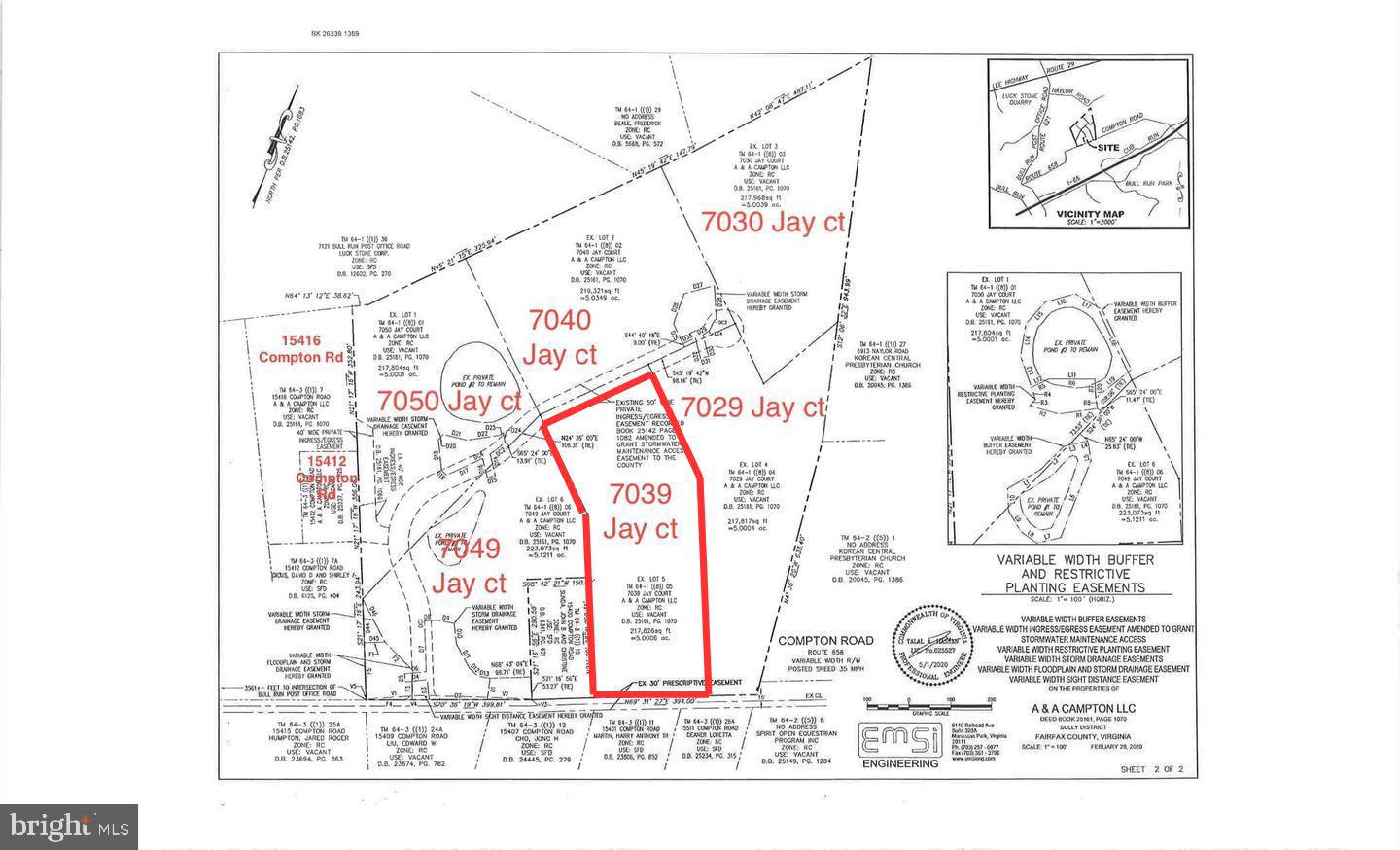 7039 JAY CT, CENTREVILLE, Virginia 20121, ,Land,For sale,7039 JAY CT,VAFX2258886 MLS # VAFX2258886