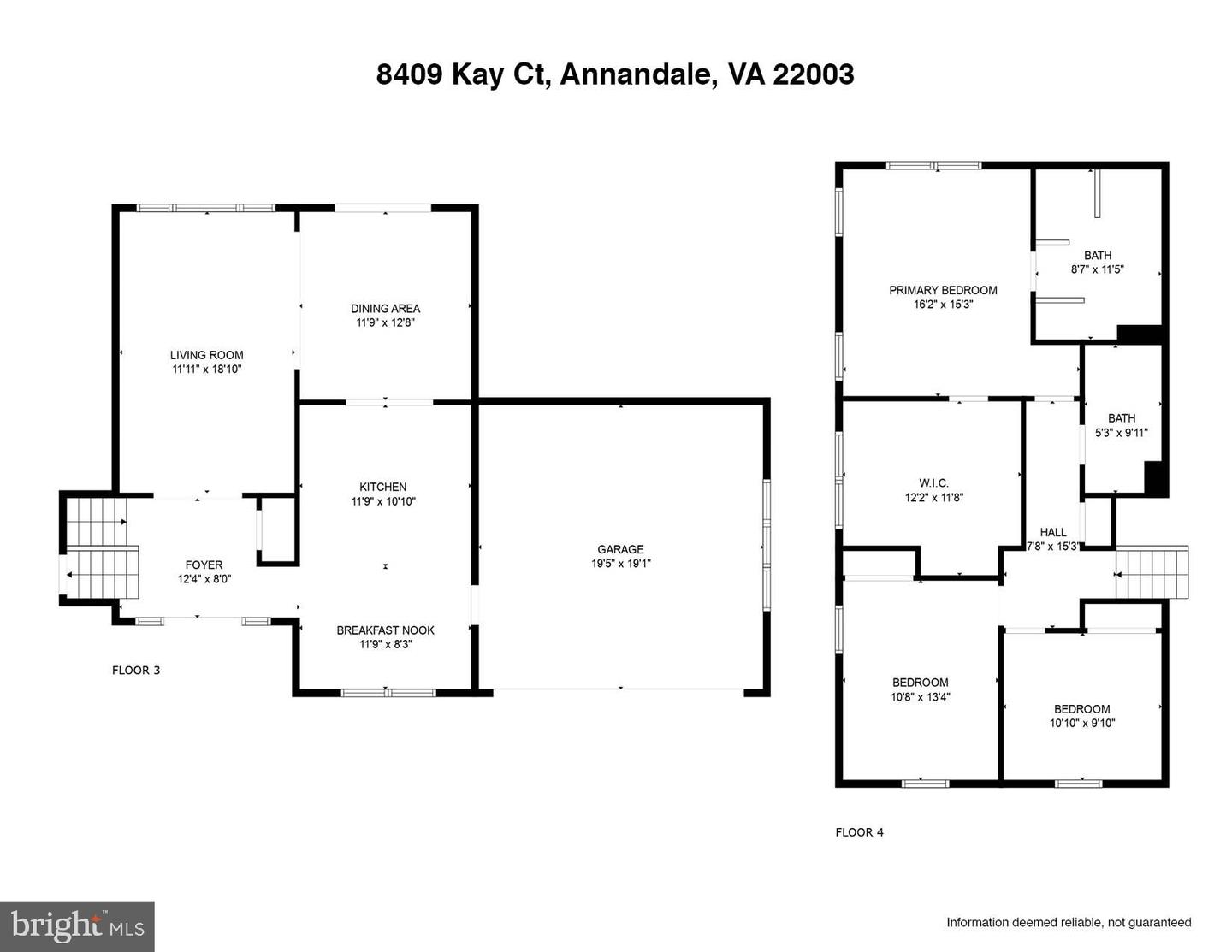 8409 KAY CT, ANNANDALE, Virginia 22003, 4 Bedrooms Bedrooms, ,3 BathroomsBathrooms,Residential,For sale,8409 KAY CT,VAFX2256112 MLS # VAFX2256112