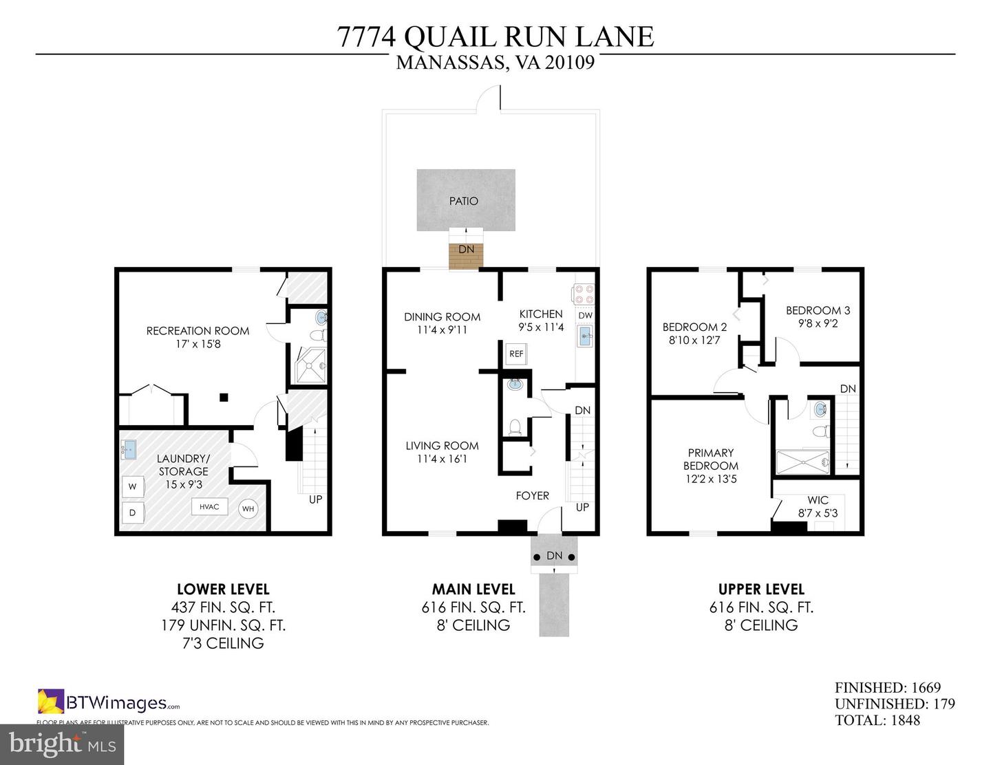 7774 QUAIL RUN LN, MANASSAS, Virginia 20109, 3 Bedrooms Bedrooms, ,2 BathroomsBathrooms,Residential,For sale,7774 QUAIL RUN LN,VAPW2099786 MLS # VAPW2099786