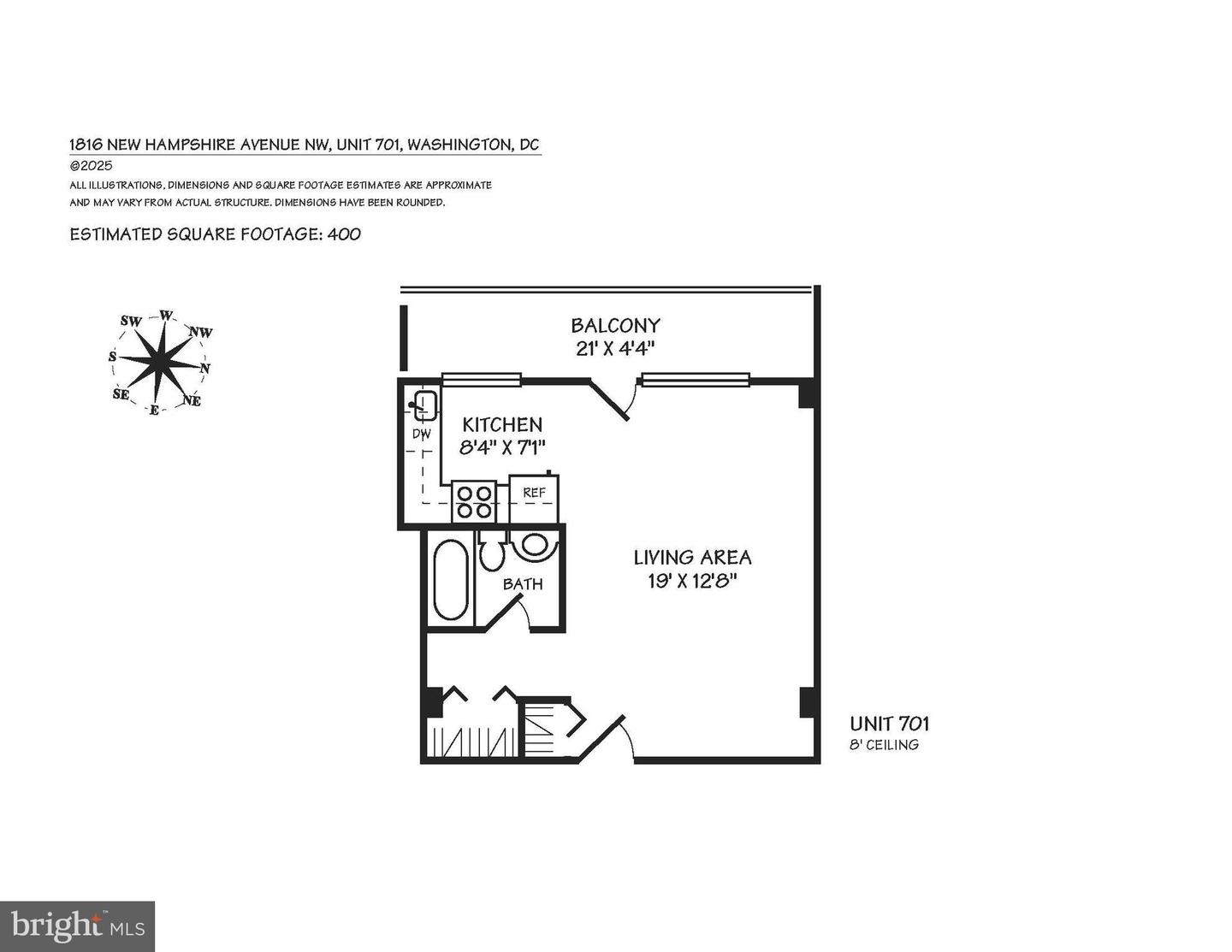 1816 NEW HAMPSHIRE AVE NW #701, WASHINGTON, District Of Columbia 20009, ,1 BathroomBathrooms,Residential,For sale,1816 NEW HAMPSHIRE AVE NW #701,DCDC2213498 MLS # DCDC2213498