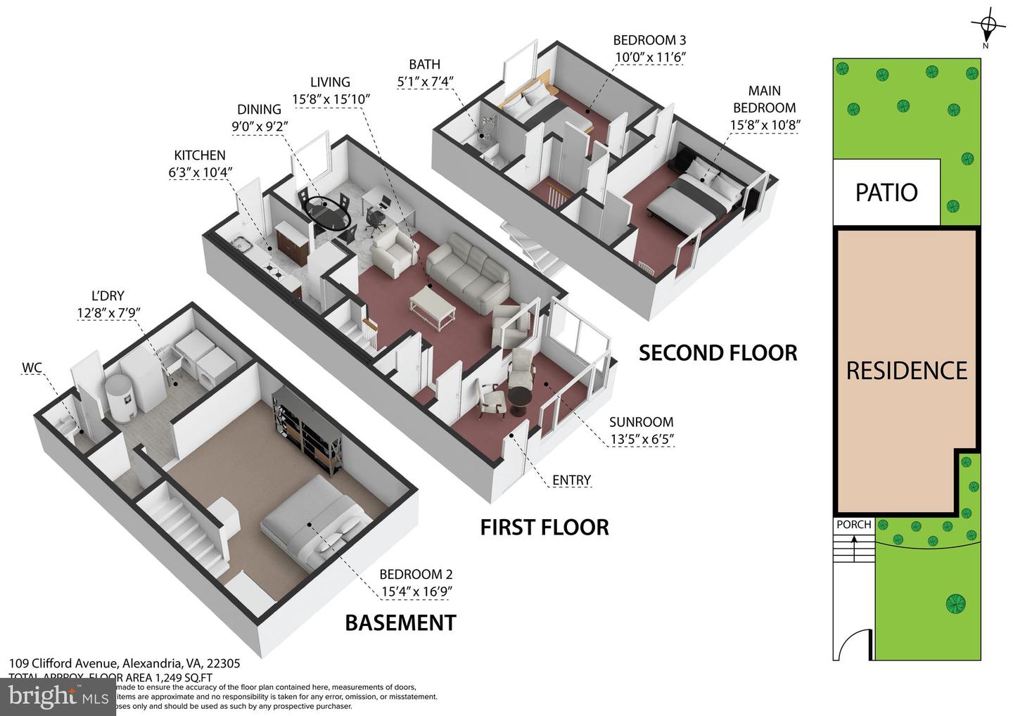 109 CLIFFORD AVE, ALEXANDRIA, Virginia 22305, 2 Bedrooms Bedrooms, ,1 BathroomBathrooms,Residential,For sale,109 CLIFFORD AVE,VAAX2048092 MLS # VAAX2048092