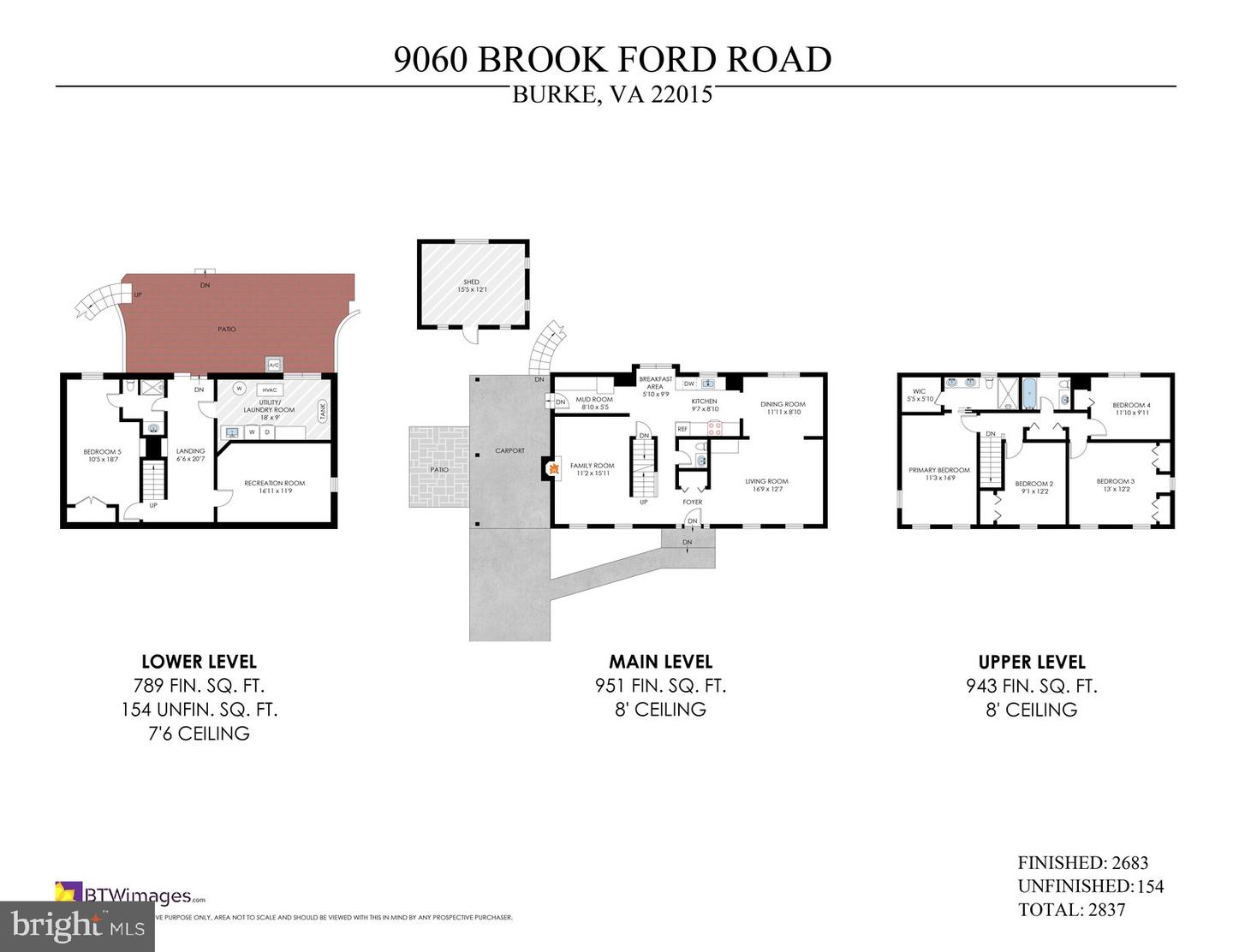 9060 BROOK FORD RD, BURKE, Virginia 22015, 5 Bedrooms Bedrooms, ,3 BathroomsBathrooms,Residential,For sale,9060 BROOK FORD RD,VAFX2259128 MLS # VAFX2259128