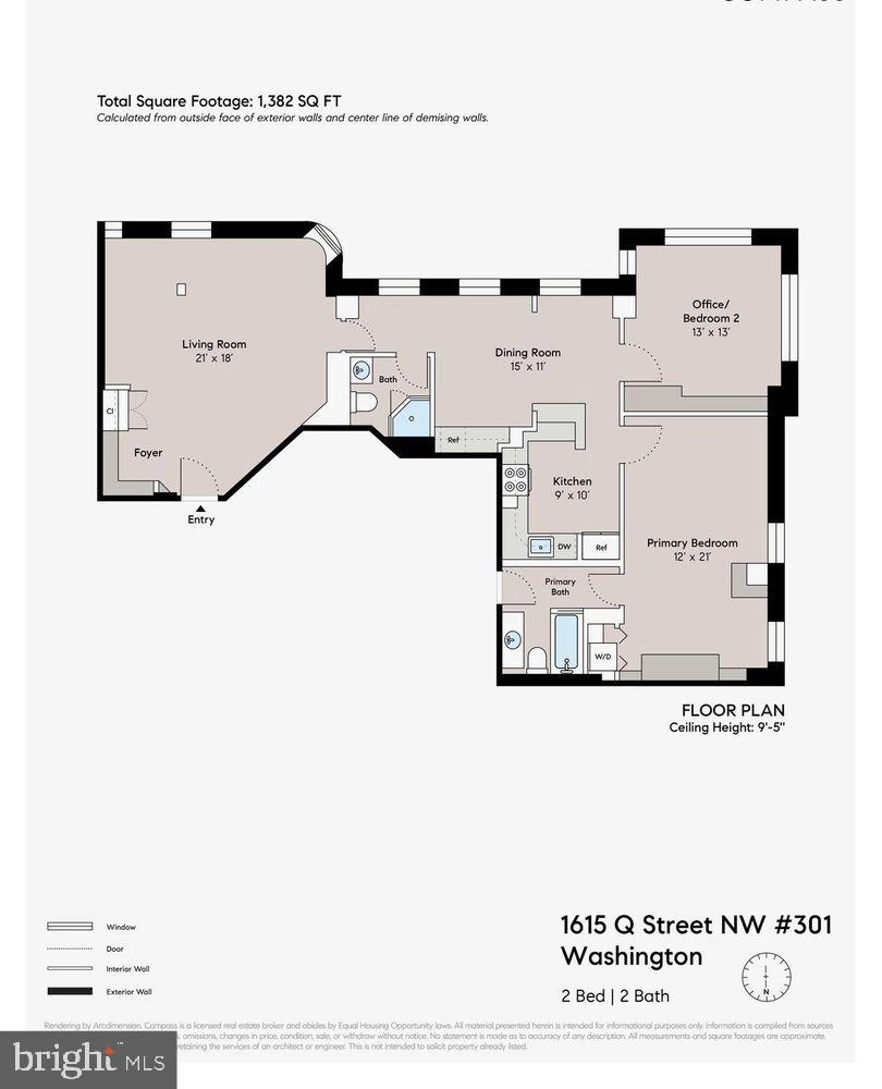 1615 Q ST NW #301, WASHINGTON, District Of Columbia 20009, 2 Bedrooms Bedrooms, ,2 BathroomsBathrooms,Residential,For sale,1615 Q ST NW #301,DCDC2213768 MLS # DCDC2213768