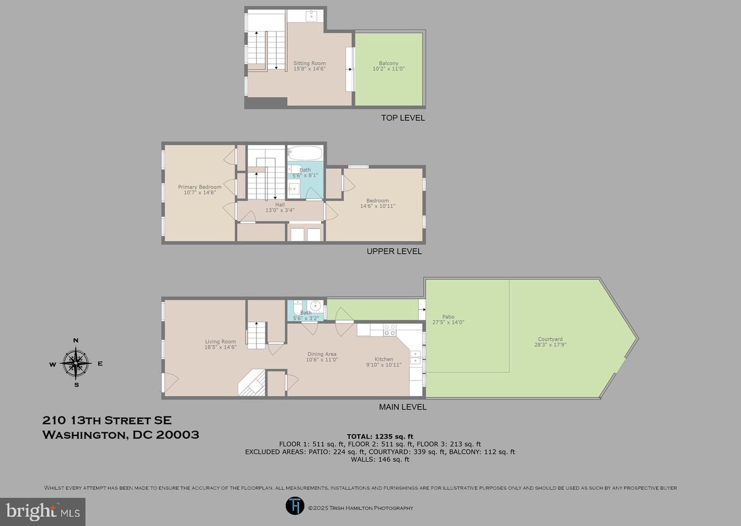 210 13TH ST SE, WASHINGTON, District Of Columbia 20003, 2 Bedrooms Bedrooms, ,1 BathroomBathrooms,Residential,For sale,210 13TH ST SE,DCDC2209800 MLS # DCDC2209800