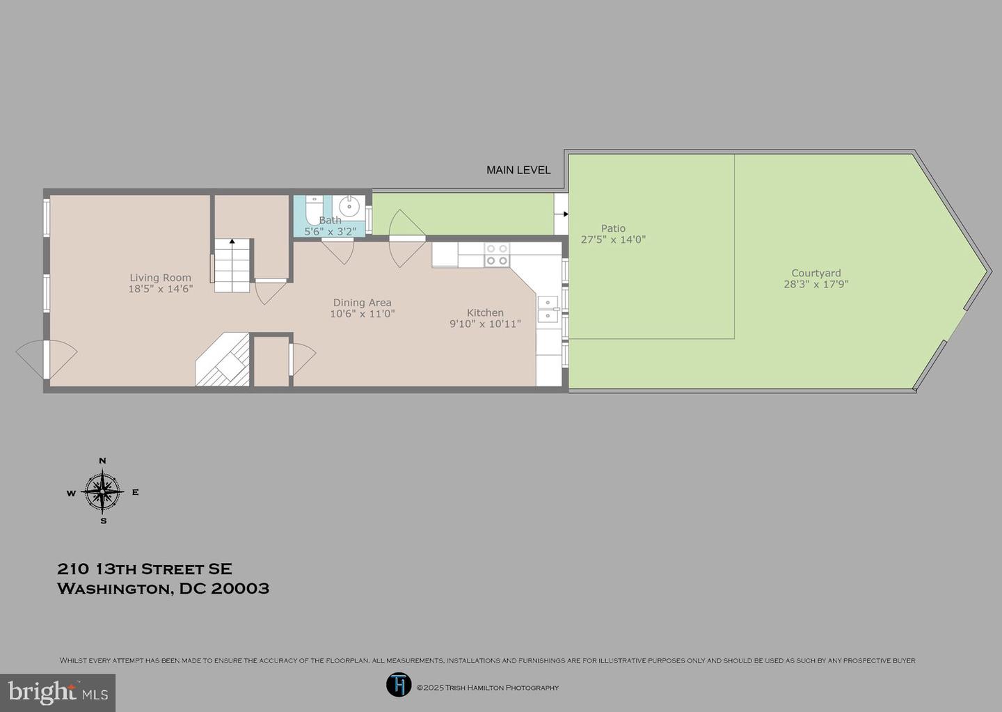 210 13TH ST SE, WASHINGTON, District Of Columbia 20003, 2 Bedrooms Bedrooms, ,1 BathroomBathrooms,Residential,For sale,210 13TH ST SE,DCDC2209800 MLS # DCDC2209800