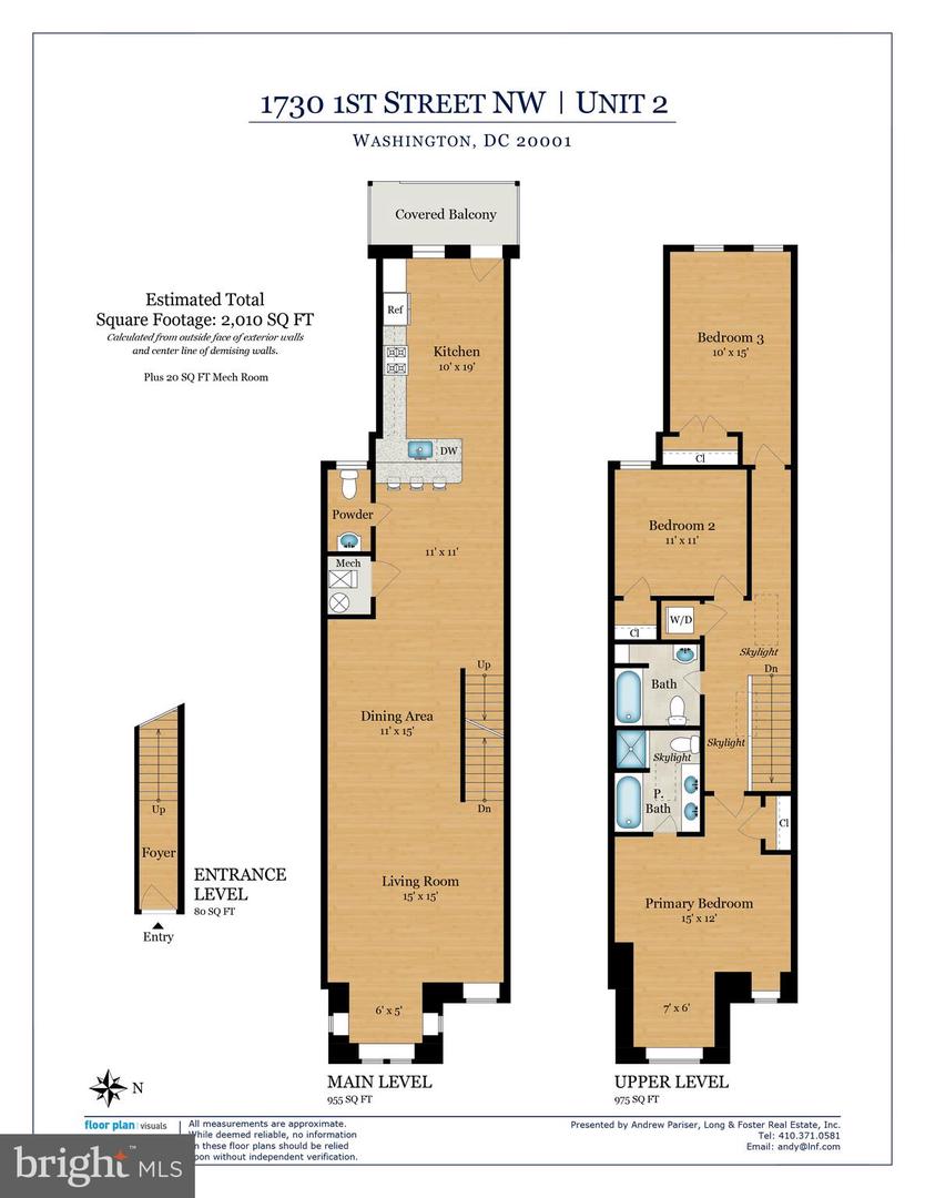 1730 1ST ST NW #2, WASHINGTON, District Of Columbia 20001, 3 Bedrooms Bedrooms, ,2 BathroomsBathrooms,Residential,For sale,1730 1ST ST NW #2,DCDC2208466 MLS # DCDC2208466