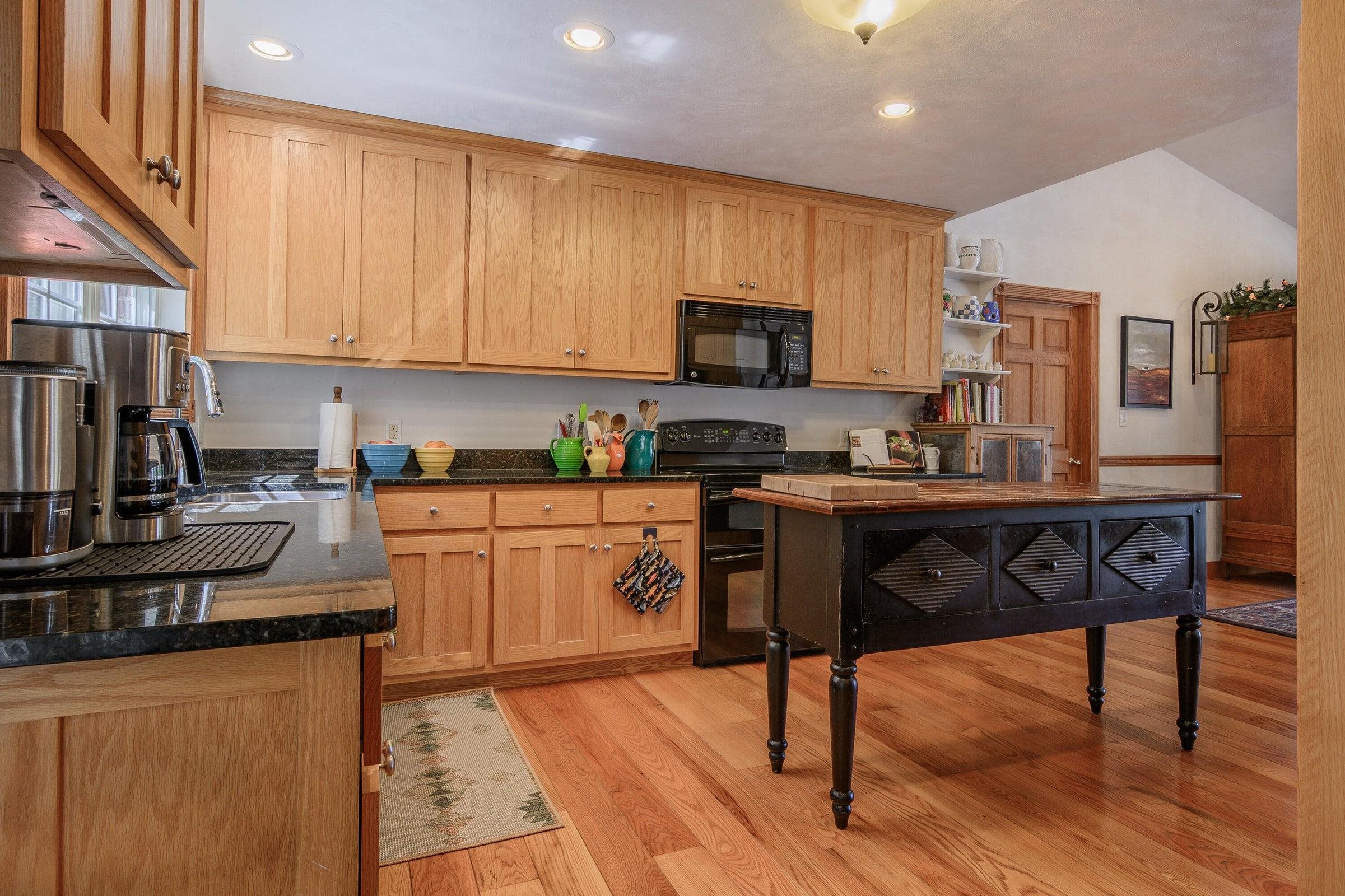 Kitchen has been customized by current owners.