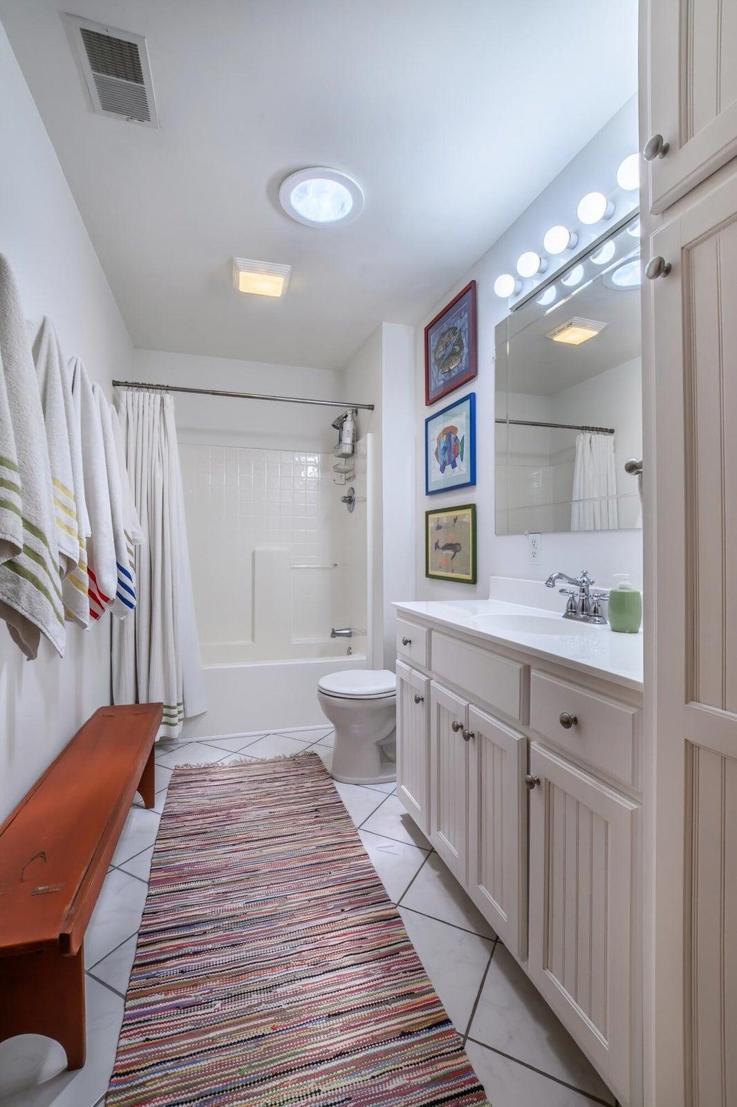 Guest Bath on the main level.