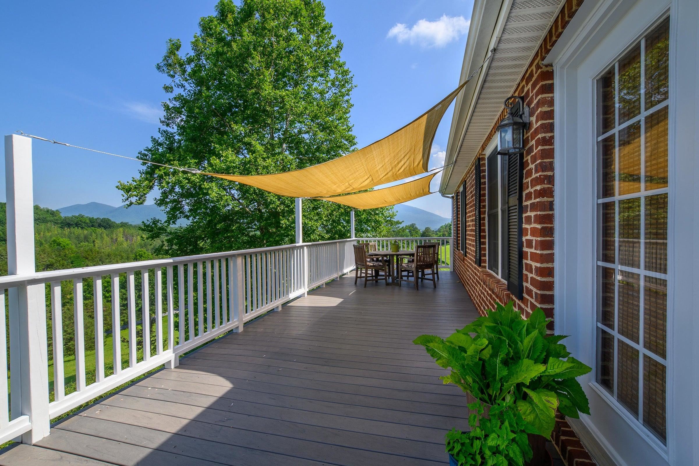Relax on your front balcony amidst mountain splendor.