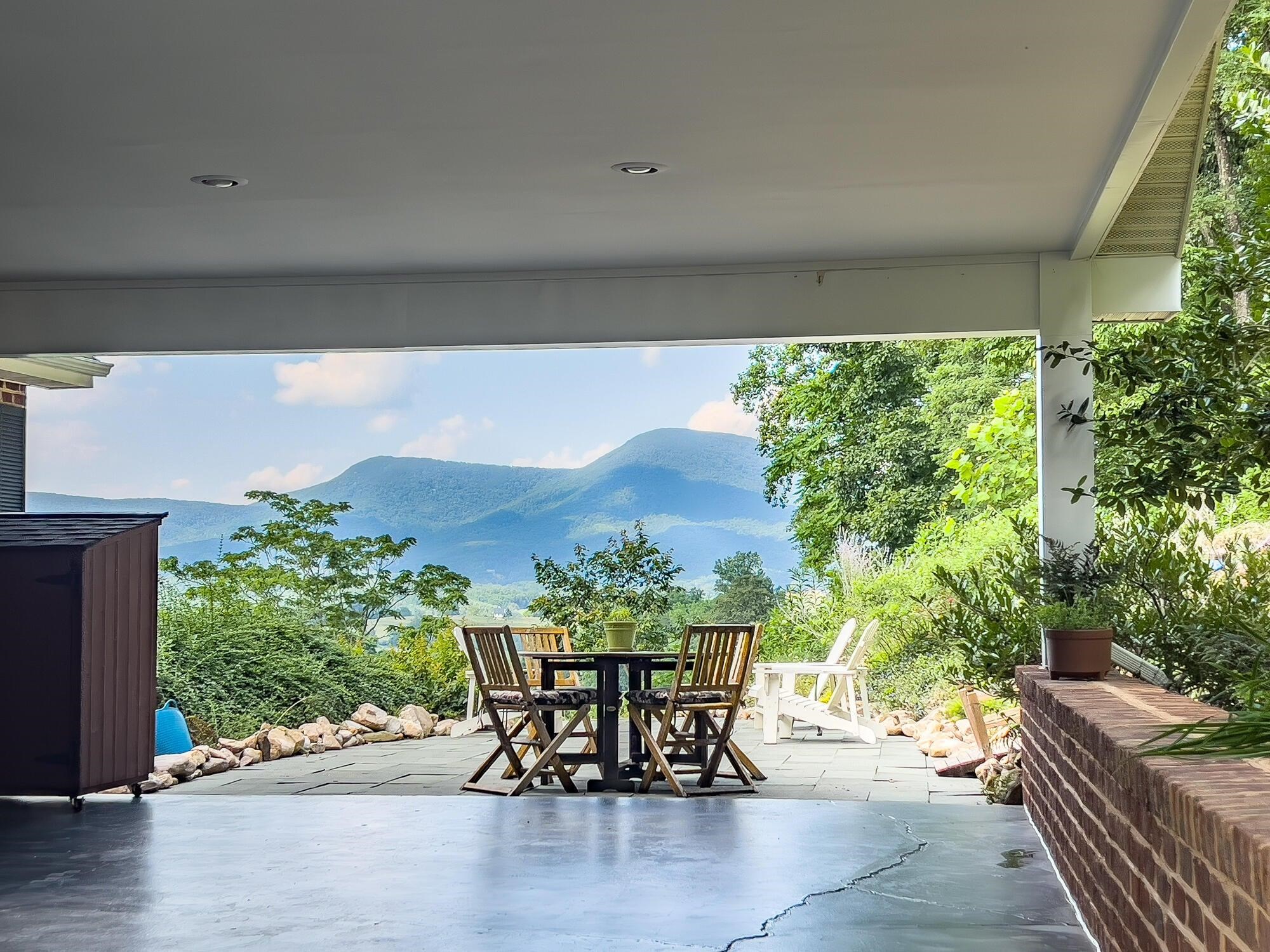 Hogback Mtn from the carport and patio.